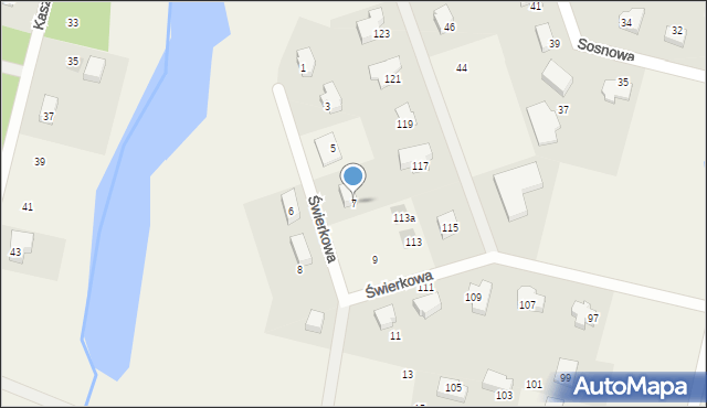 Chojniczki, Dębowa, 7, mapa Chojniczki