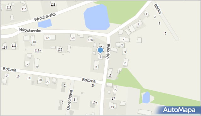 Chrząstawa Wielka, Dębowa, 4, mapa Chrząstawa Wielka