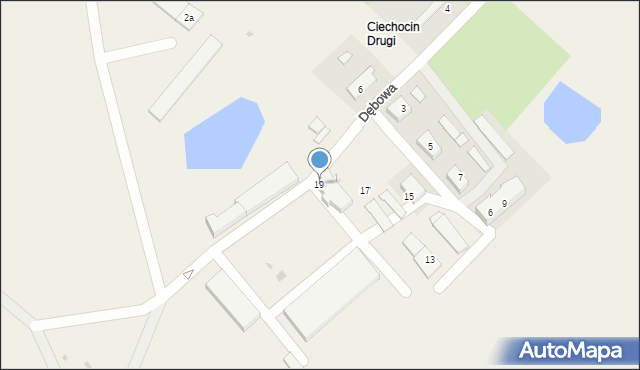 Ciechocin, Dębowa, 19, mapa Ciechocin