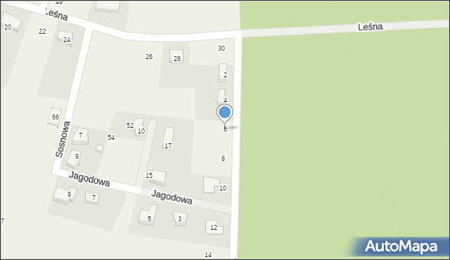 Ciechów, Dębowa, 6, mapa Ciechów