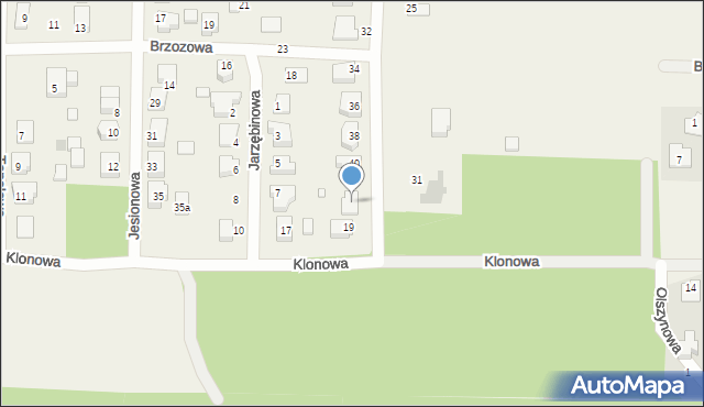 Cielimowo, Dębowa, 42, mapa Cielimowo