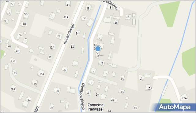 Czarna, Dembowskiego Edwarda, 6, mapa Czarna