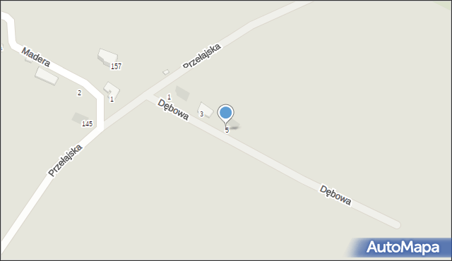 Czeladź, Dębowa, 5, mapa Czeladź