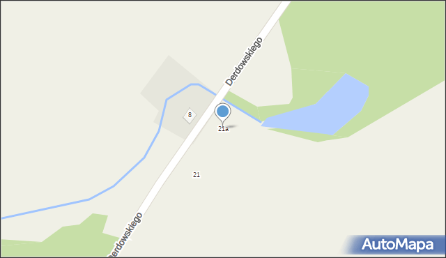 Częstocin, Derdowskiego Hieronima, 21a, mapa Częstocin