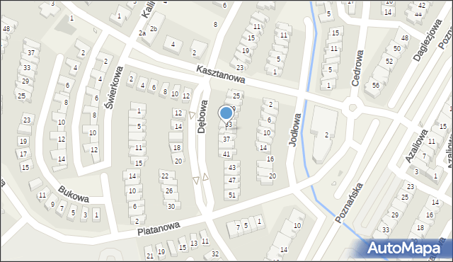 Dąbrówka, Dębowa, 35, mapa Dąbrówka