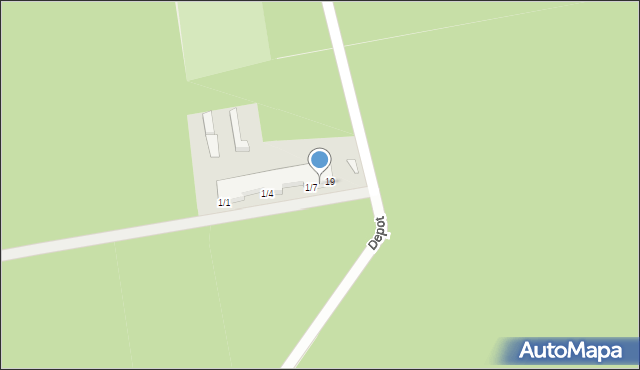 Dąbrówka Wielkopolska, Depot, 18, mapa Dąbrówka Wielkopolska