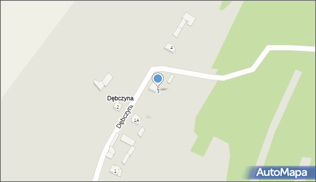 Daleszyce, Dębczyna, 3, mapa Daleszyce