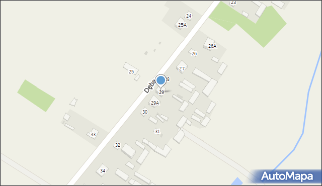 Dęba, Dęba, 29, mapa Dęba
