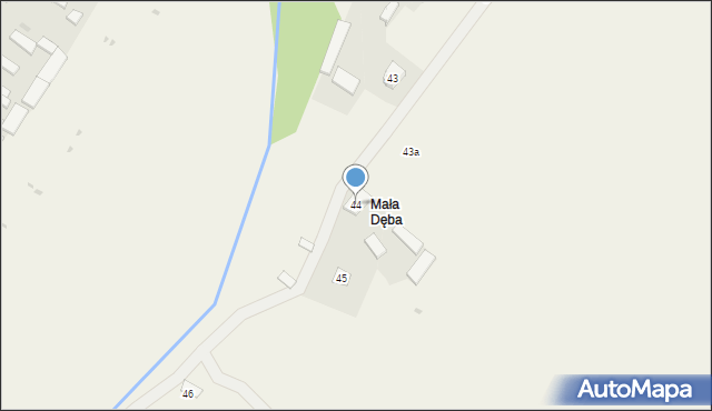 Dęba, Dęba, 44, mapa Dęba