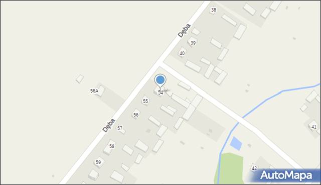 Dęba, Dęba, 54, mapa Dęba