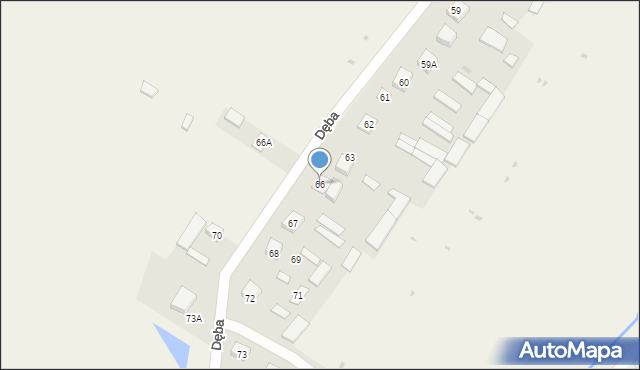Dęba, Dęba, 66, mapa Dęba