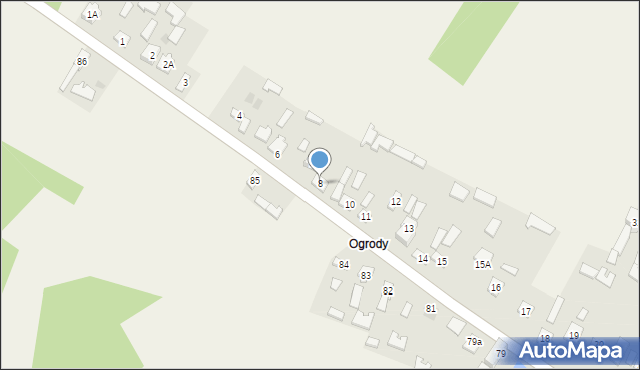 Dęba, Dęba, 8, mapa Dęba