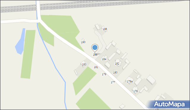 Dęba, Dęba, 188, mapa Dęba