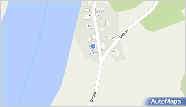 Dębce, Dębce, 1b, mapa Dębce