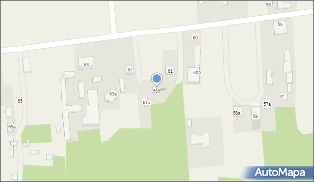 Dębe, Dębe, 61b, mapa Dębe