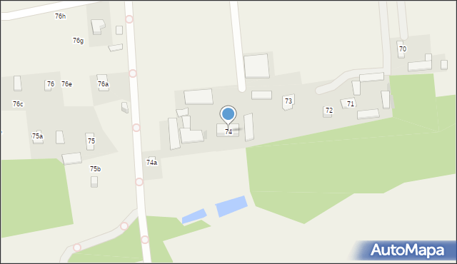 Dębe, Dębe, 74, mapa Dębe