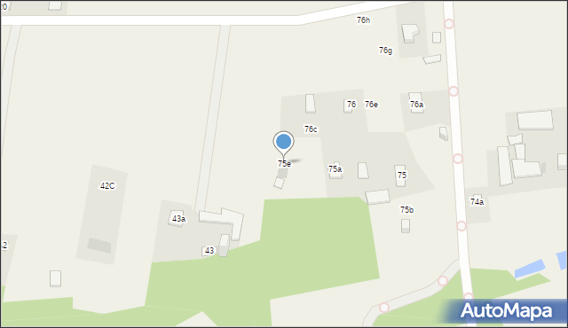 Dębe, Dębe, 75e, mapa Dębe