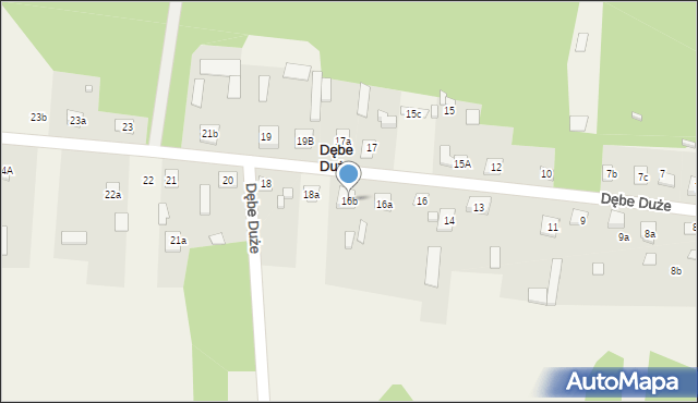 Dębe Duże, Dębe Duże, 16b, mapa Dębe Duże