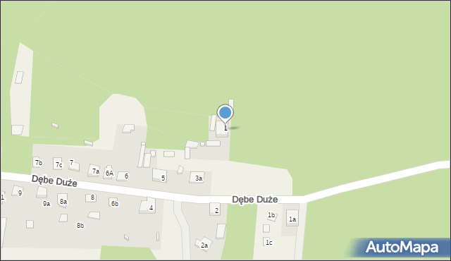 Dębe Duże, Dębe Duże, 3, mapa Dębe Duże