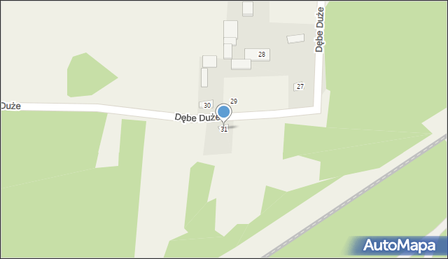 Dębe Duże, Dębe Duże, 31, mapa Dębe Duże