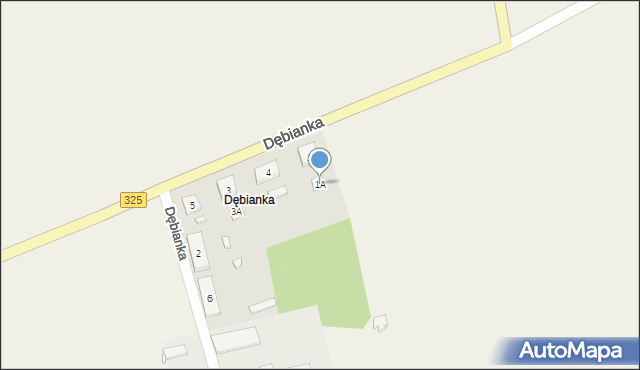 Dębianka, Dębianka, 1A, mapa Dębianka