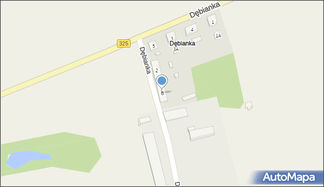 Dębianka, Dębianka, 6, mapa Dębianka