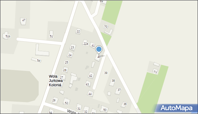 Dębianki, Dębianki, 40, mapa Dębianki