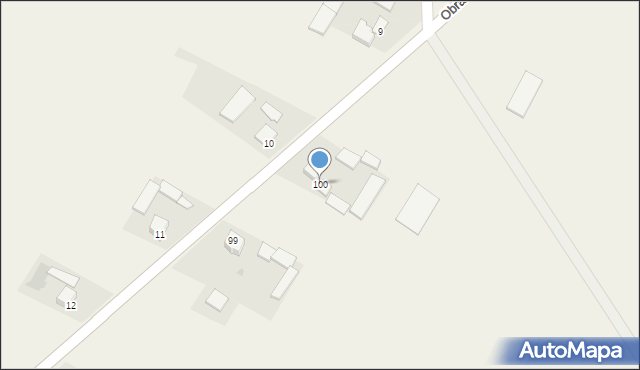 Dębiany, Dębiany, 100, mapa Dębiany