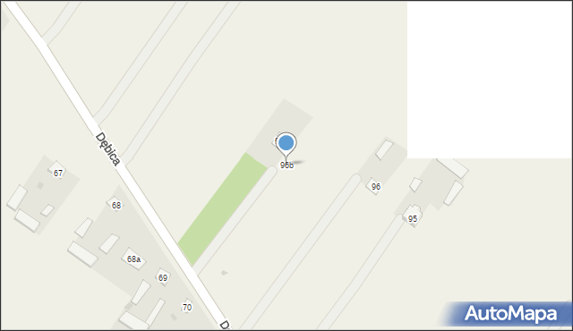 Dębica, Dębica, 96b, mapa Dębicy