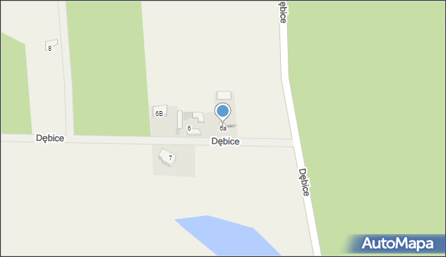 Dębice, Dębice, 6a, mapa Dębice