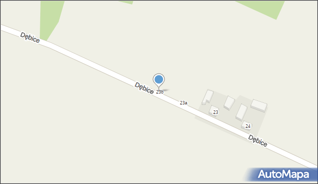 Dębice, Dębice, 23b, mapa Dębice