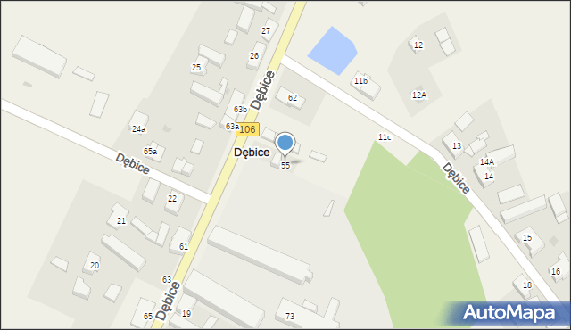 Dębice, Dębice, 55, mapa Dębice