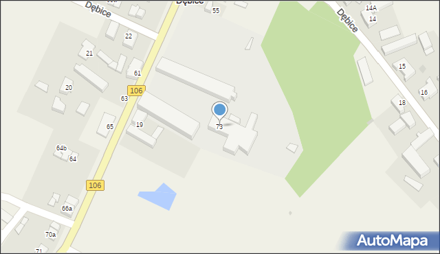 Dębice, Dębice, 73, mapa Dębice