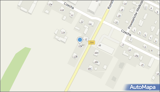 Dębicz, Dębicz, 12a, mapa Dębicz