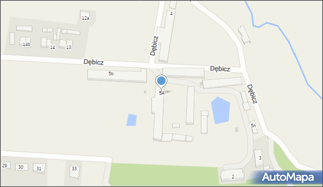 Dębicz, Dębicz, 5A, mapa Dębicz