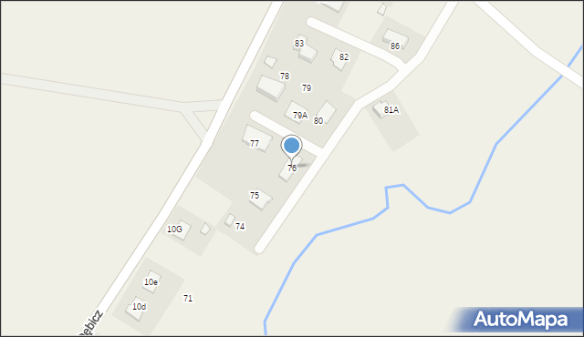 Dębicz, Dębicz, 76, mapa Dębicz