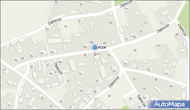Dębicze, Dębicze, 50, mapa Dębicze