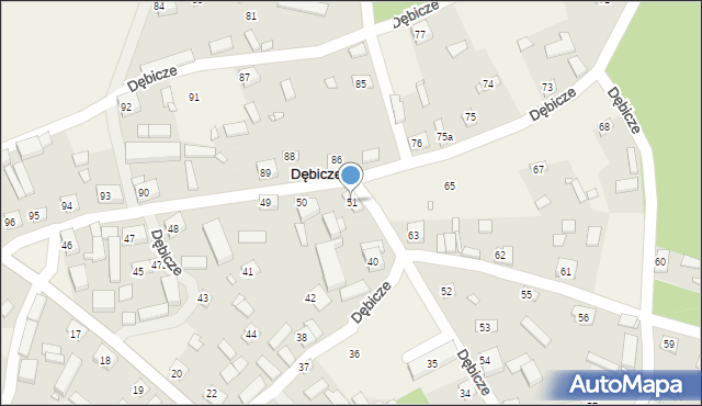 Dębicze, Dębicze, 51, mapa Dębicze