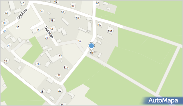 Dębicze, Dębicze, 58, mapa Dębicze