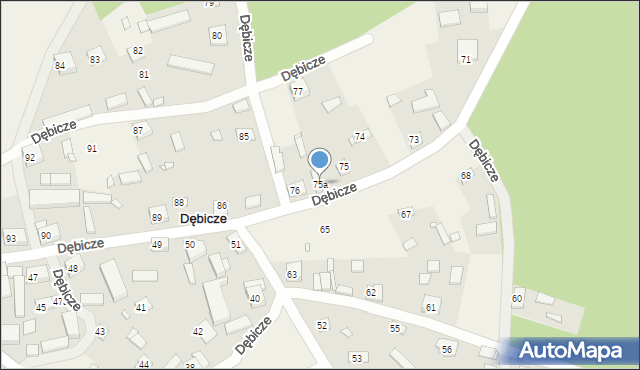 Dębicze, Dębicze, 75a, mapa Dębicze