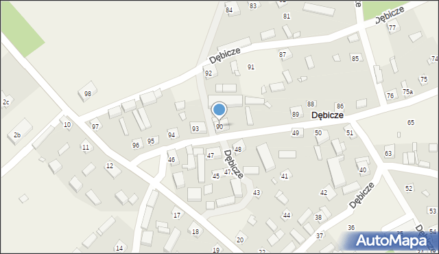 Dębicze, Dębicze, 90, mapa Dębicze