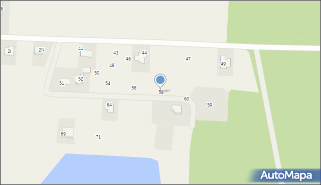 Dębiczek, Dębiczek, 58, mapa Dębiczek