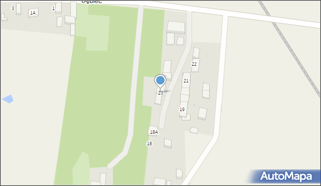 Dębiec, Dębiec, 23, mapa Dębiec