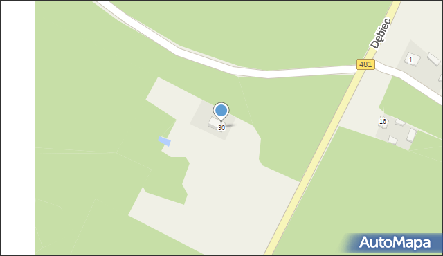 Dębiec, Dębiec, 30, mapa Dębiec