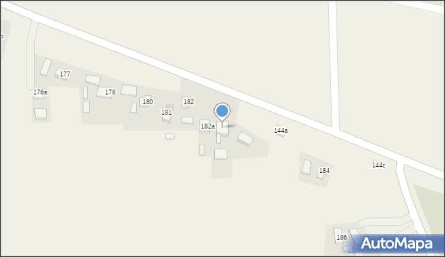 Dębina, Dębina, 183, mapa Dębina