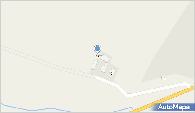 Dębina, Dębina, 2A, mapa Dębina