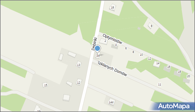 Dębinki, Dębinki, 14, mapa Dębinki