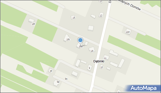 Dębinki, Dębinki, 16a, mapa Dębinki