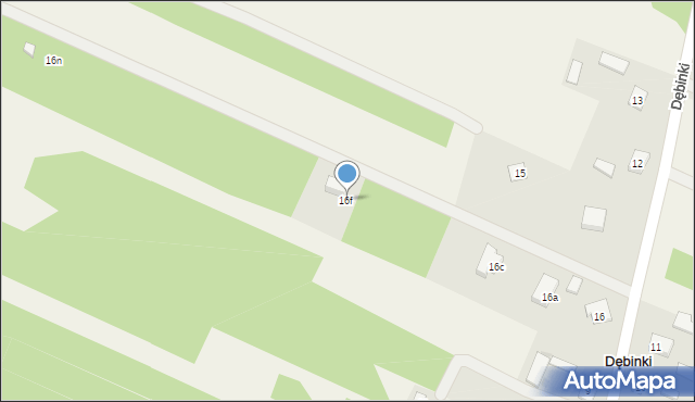 Dębinki, Dębinki, 16f, mapa Dębinki