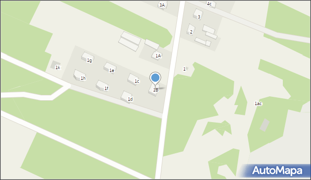 Dębinki, Dębinki, 1B, mapa Dębinki